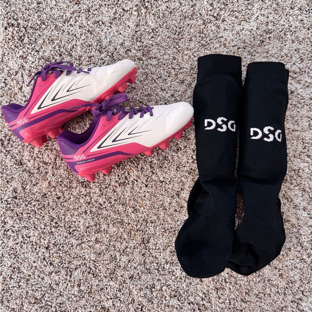 Kids Soccer Cleats and Shin Guard Socks